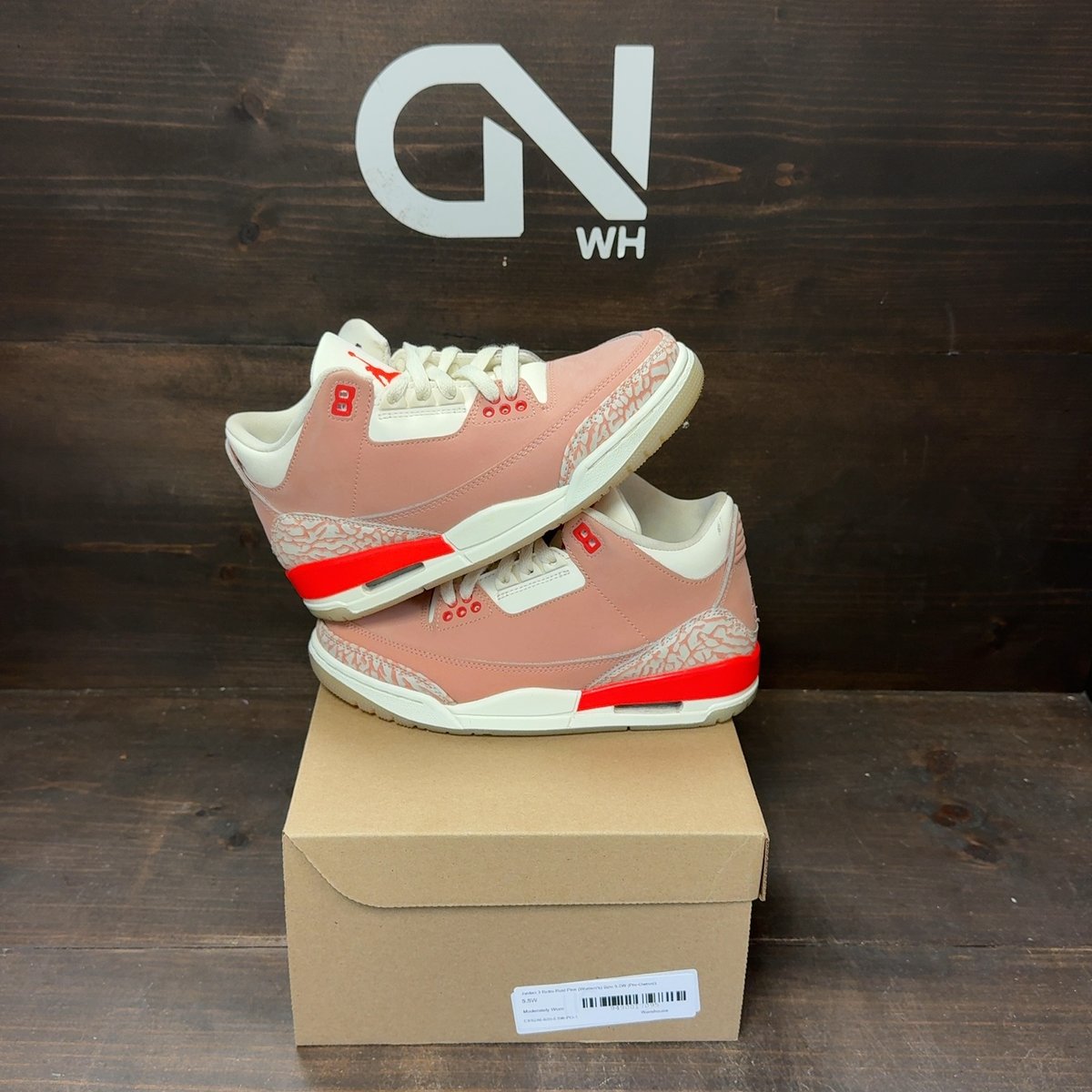 Jordan 3 Retro Rust Pink (Women's) Size 5.5W (Pre-Owned) - front