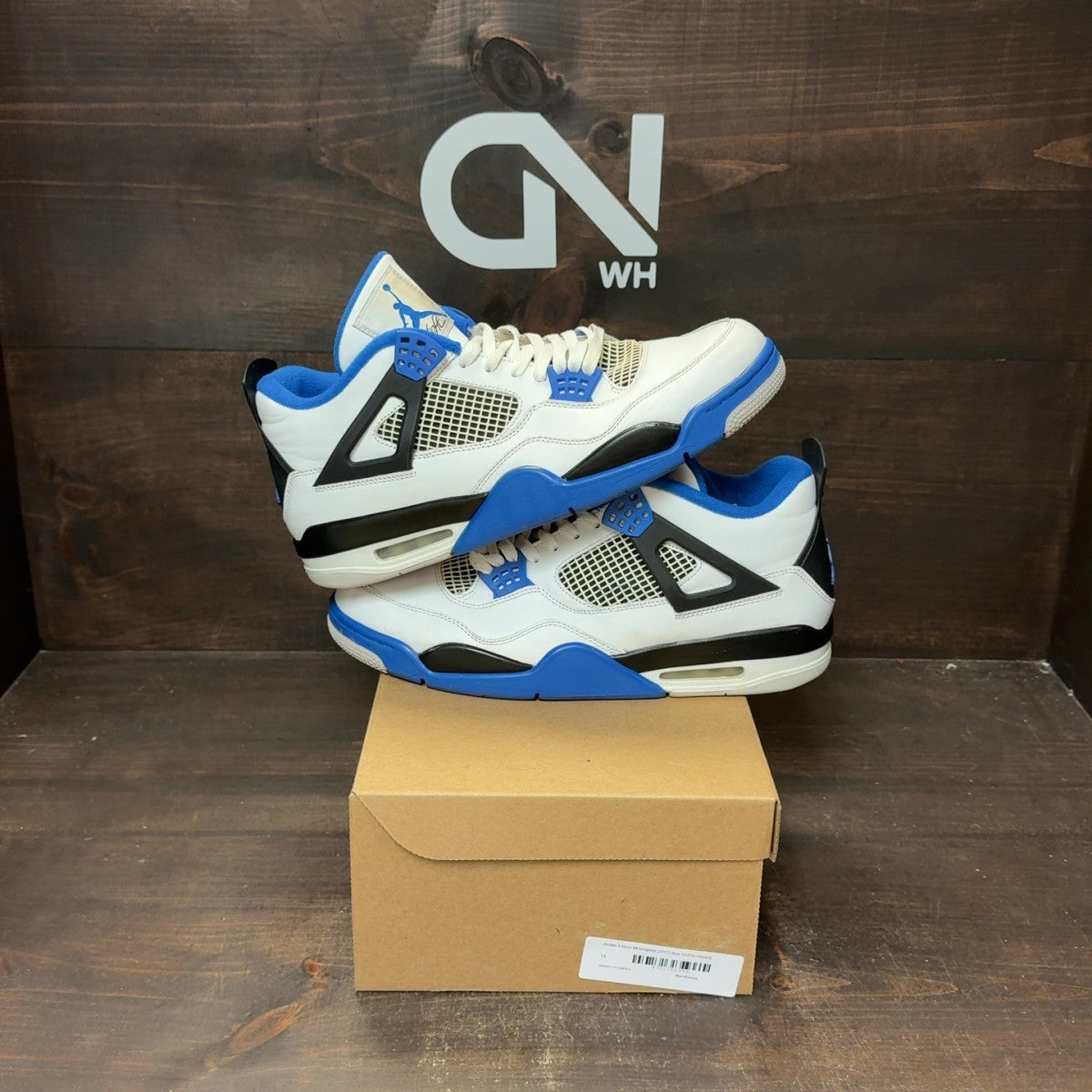Jordan 4 Retro Motorsports (2017) Size 13 (Pre-Owned) - Image 1