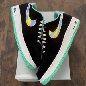 Nike Air Force 1 Low Black Green Glow - Image 1
