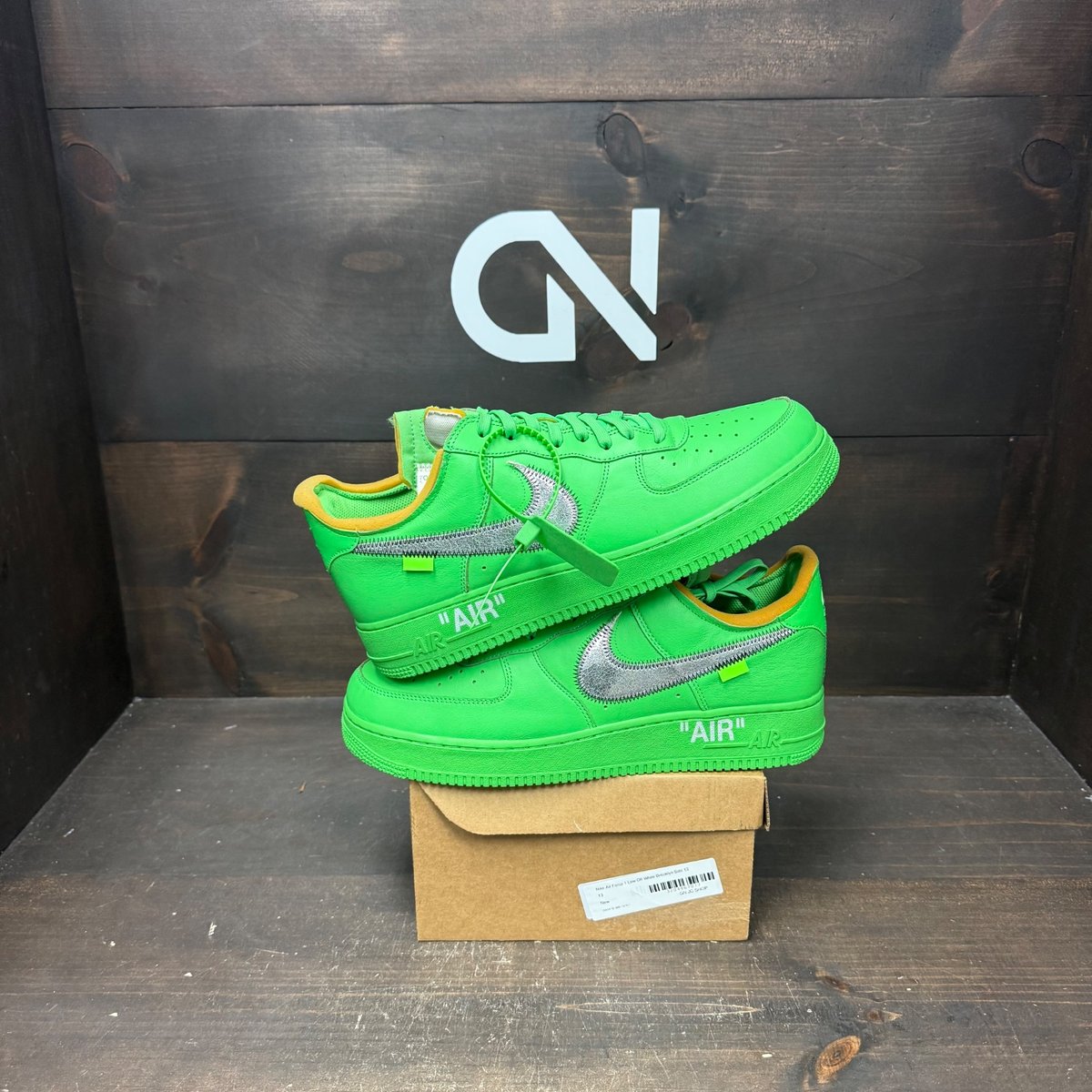 Nike Air Force 1 Low Off-White Brooklyn Size 13 - front