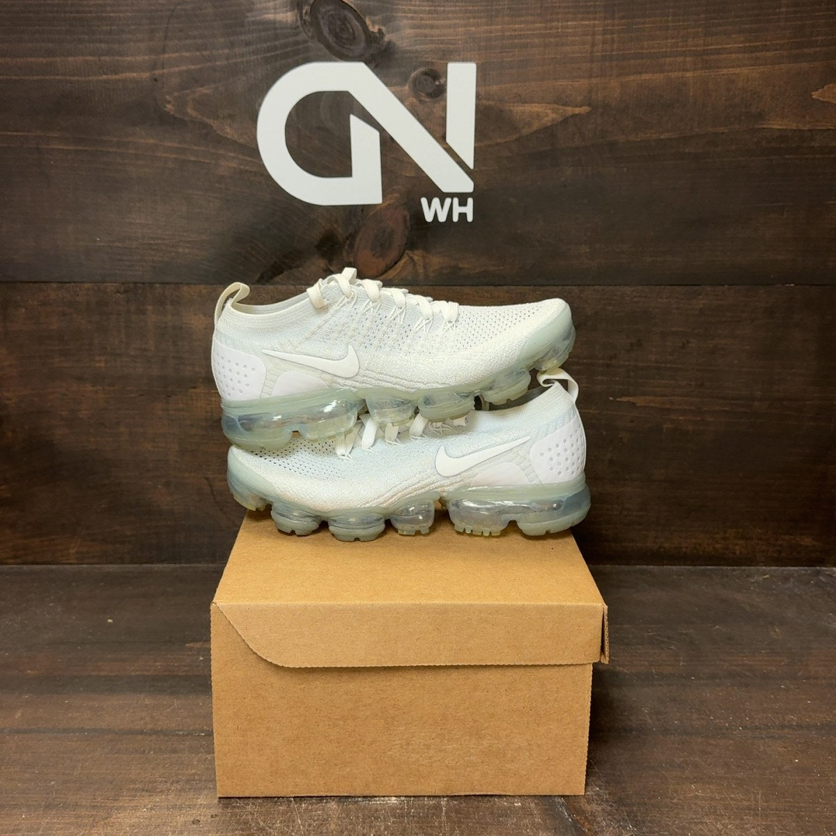 Nike Air VaporMax 2 White Pure Platinum (Women's) Size 7W (Pre-Owned) - Image 1