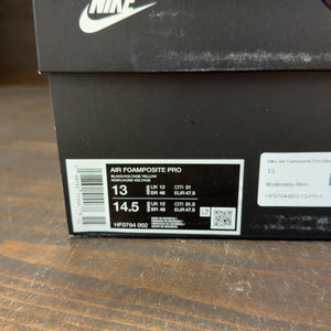 Nike Air Foamposite Pro Black Voltage Yellow Size 13 (Pre-Owned) - aux
