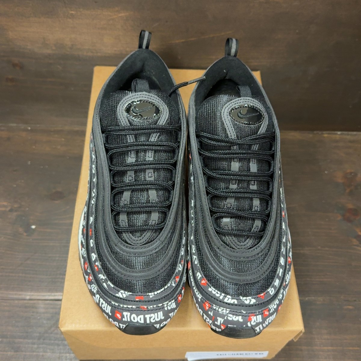 Nike Air Max 97 Just Do It Pack Black Size 9.5 (Pre-Owned) - tag