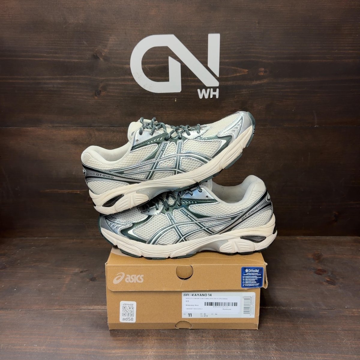 ASICS GT-2160 Kith Cream Scarab (2024) Size 9.5 (Pre-Owned) - front