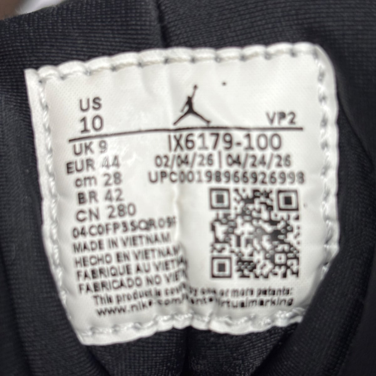 Jordan 9 Retro OG Space Jam (2026) Size 10 (Pre-Owned) - Image 7