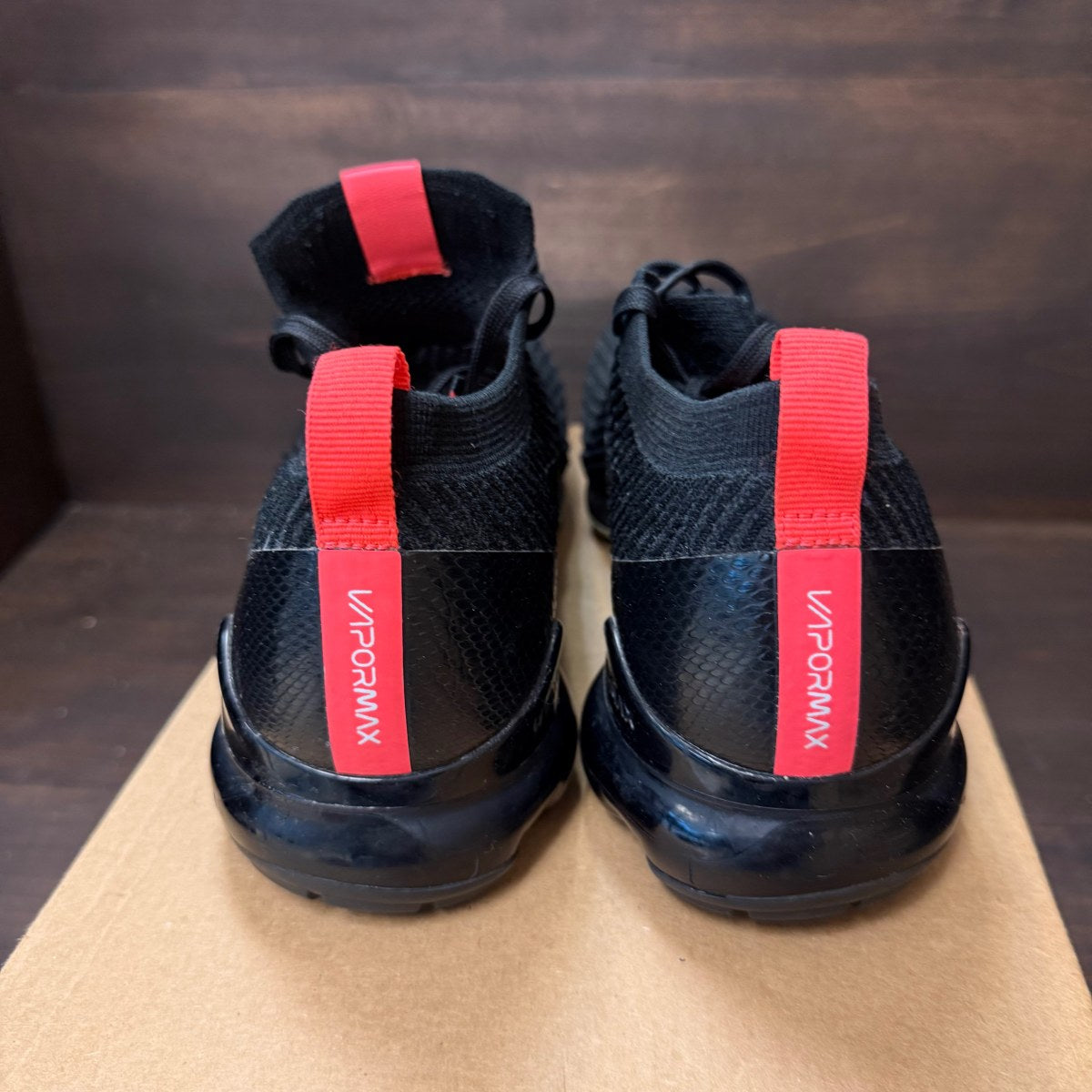 Nike Air VaporMax Flyknit 3 Black Snakeskin Size 11 (Pre-Owned) - Image 4