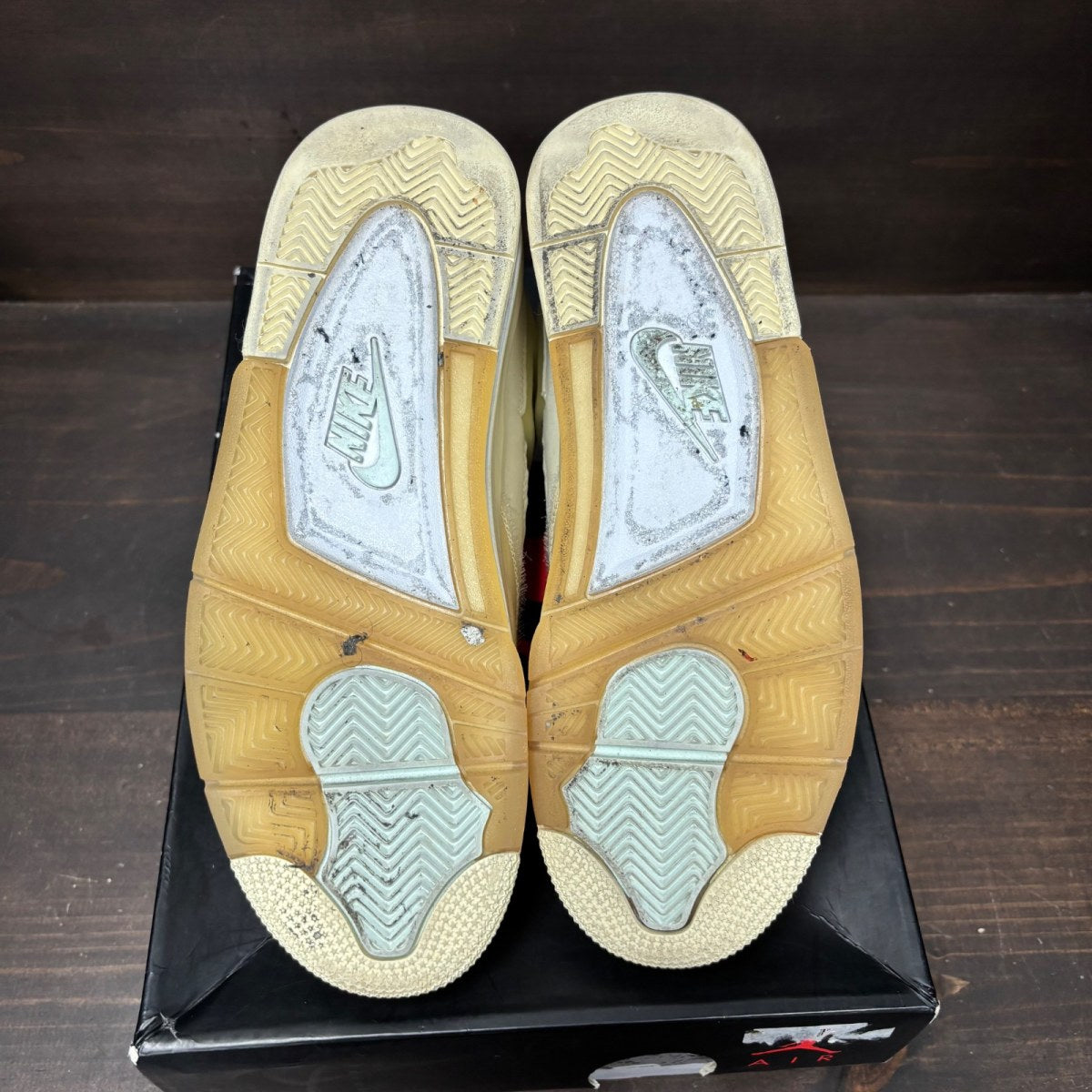 Jordan 4 Retro Off-White Sail (Women's) - Image 6