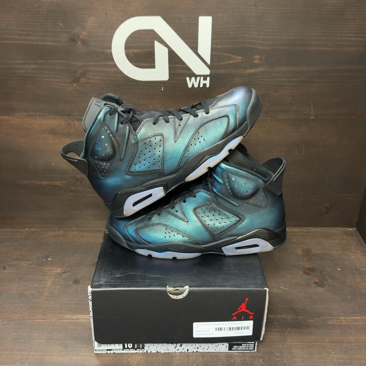 Jordan 6 Retro All-Star Chameleon (2017) Size 10 (Pre-Owned) - front