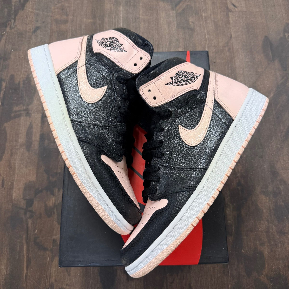 Jordan 1 Retro High Black Crimson Tint - Image 1