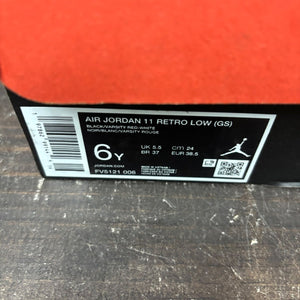 Jordan 11 Retro Low Bred (GS) (2025) Size 6Y (Pre-Owned) - aux