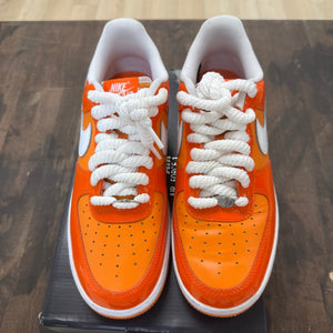 Nike Air Force 1 Low '07 Orange White Patent - Image 2