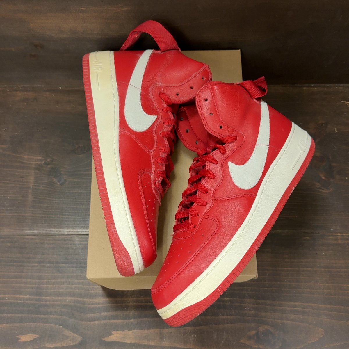 Nike Air Force 1 High NAI-KE Gym Red (2015) Size 12 (Pre-Owned) - back
