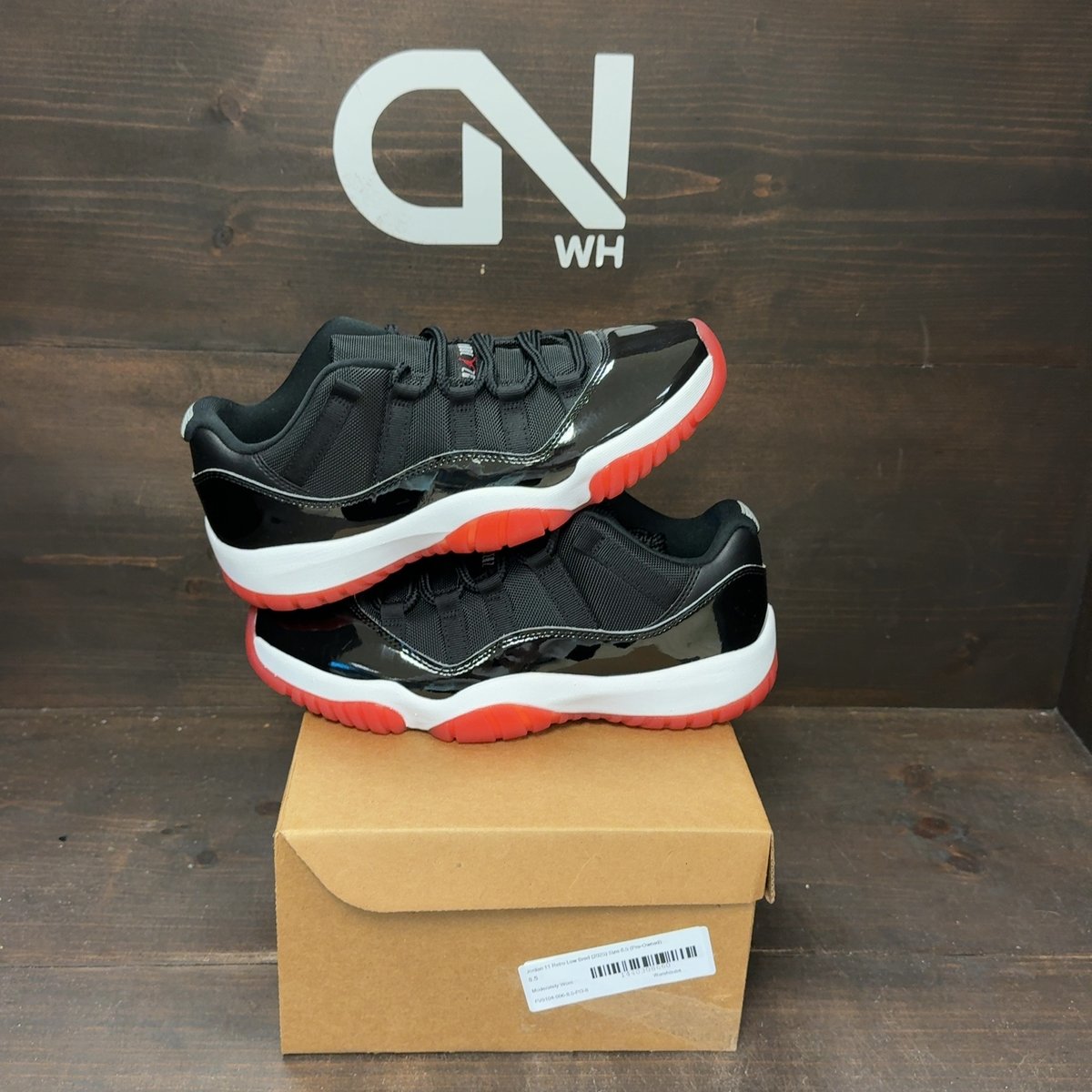 Jordan 11 Retro Low Bred (2025) Size 8.5 (Pre-Owned) - front