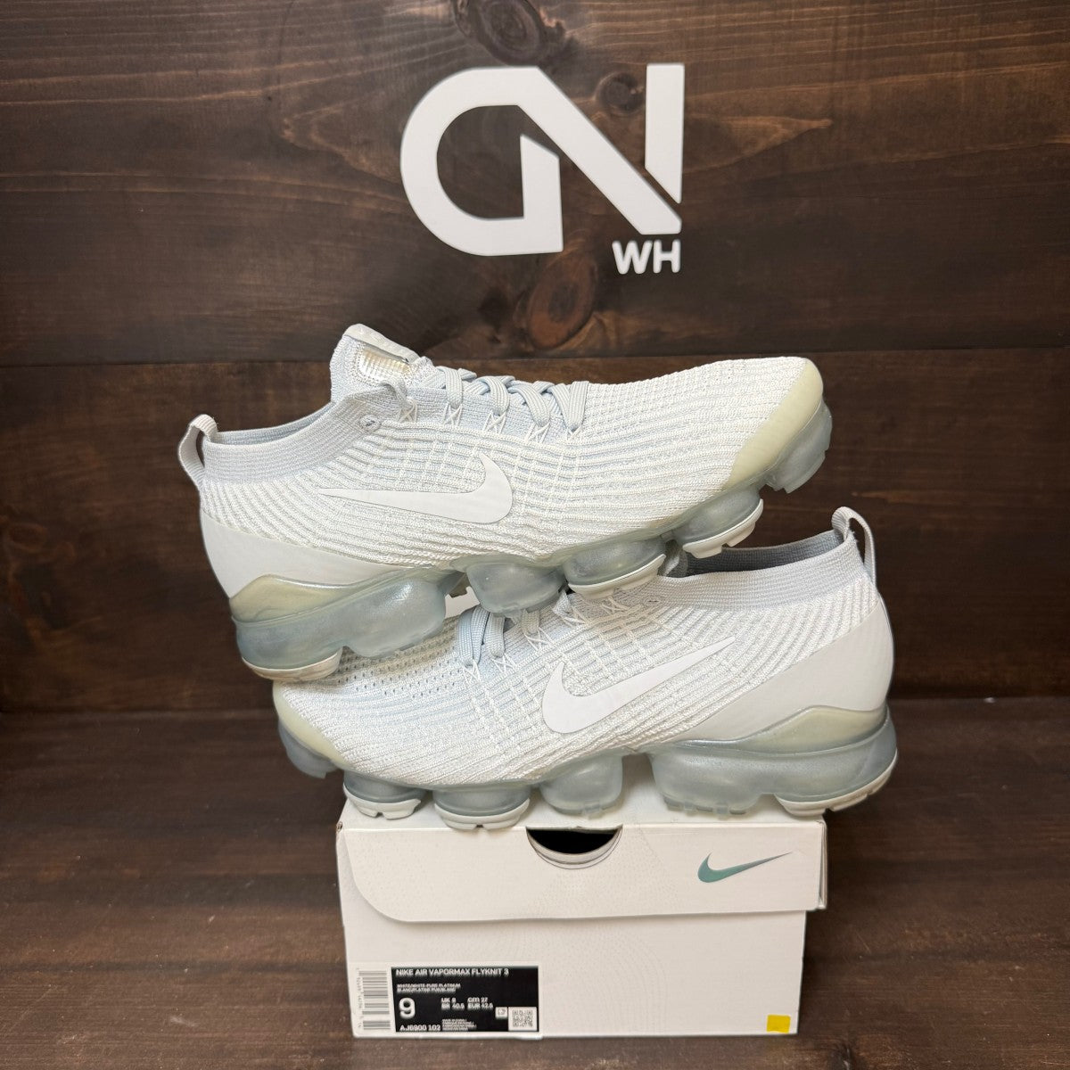 Nike Air VaporMax Flyknit 3 White Pure Platinum - Image 1