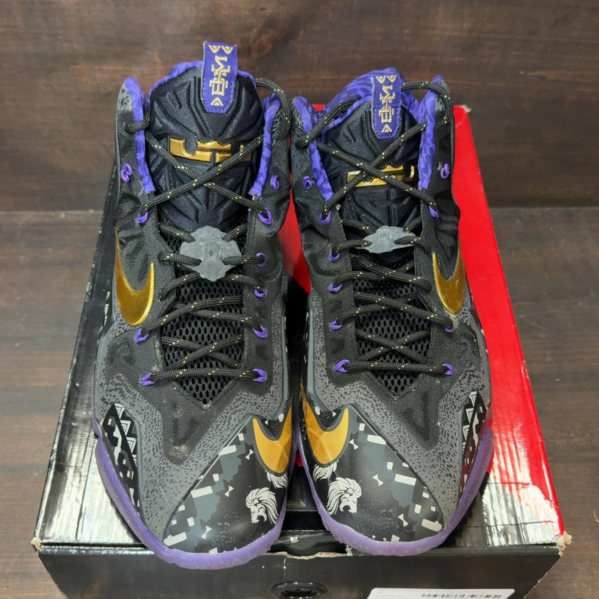 Nike LeBron 11 Black History Month Size 12 (Pre-Owned) - tag