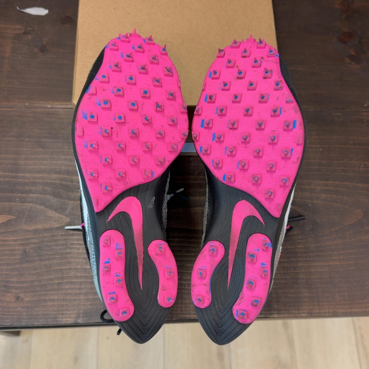 Nike Vapor Street Off-White Black Laser Fuchsia (Women's) Size 11W (Pre-Owned) - aux