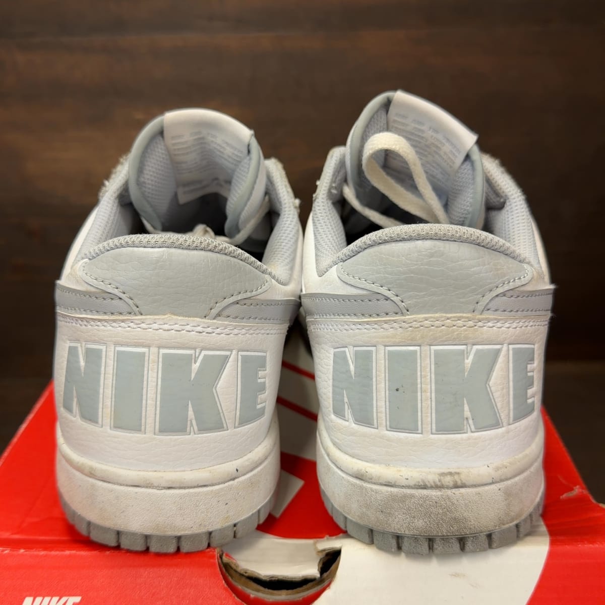 Nike Big Nike Low White Wolf Grey Size 10.5 (Pre-Owned) - aux