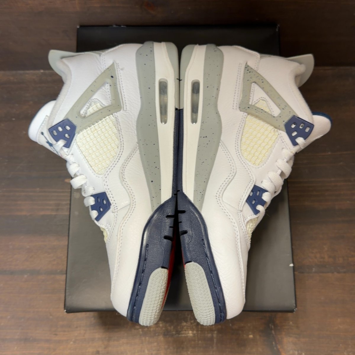 Jordan 4 Retro Midnight Navy (GS) Size 7Y (Pre-Owned) - aux