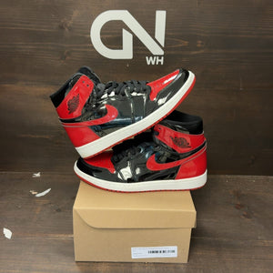 Jordan 1 Retro High OG Patent Bred Size 8.5 (Pre-Owned) - front