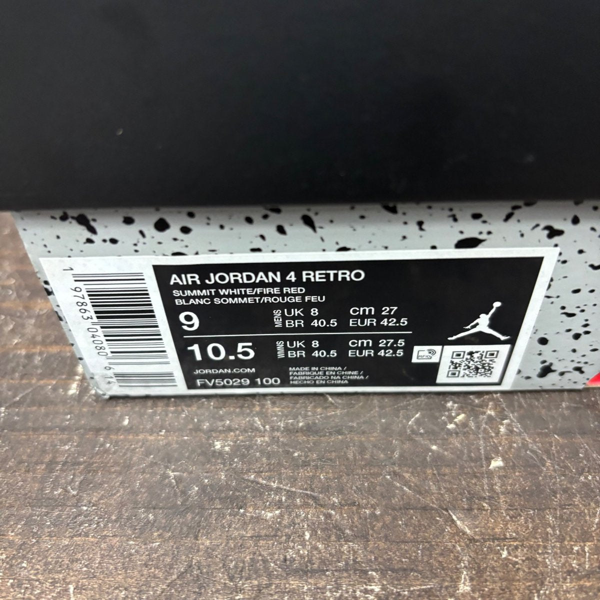 Jordan 4 Retro White Cement (2025) Size 9 (Pre-Owned) - aux
