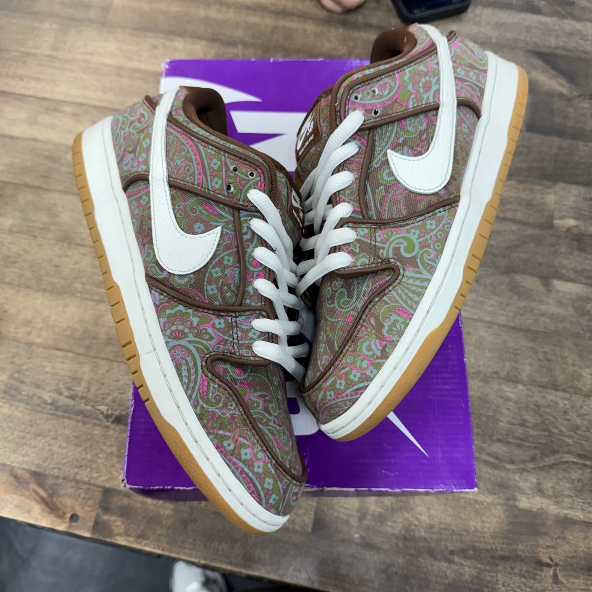 Nike SB Dunk Low Pro Paisley Brown - Image 1