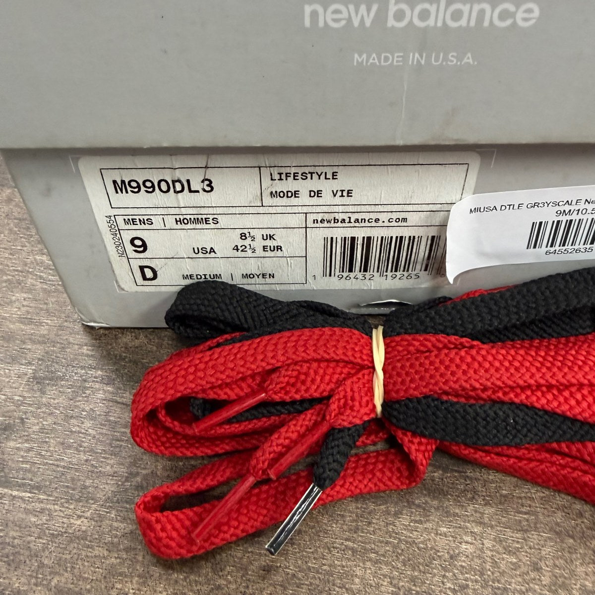 New Balance 990v3 MiUSA DTLR GR3YSCALE - Image 6