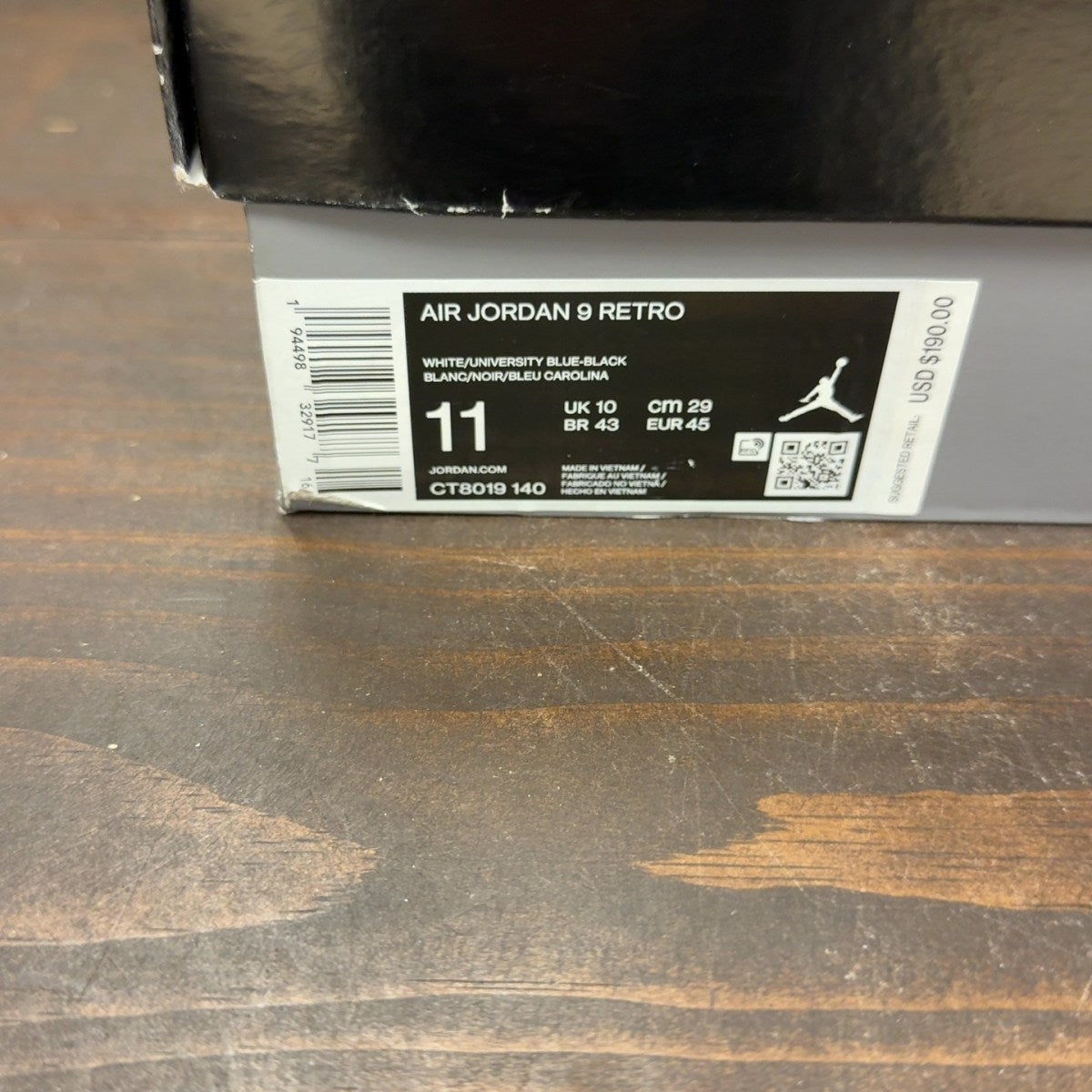 Jordan 9 Retro University Blue - Image 8