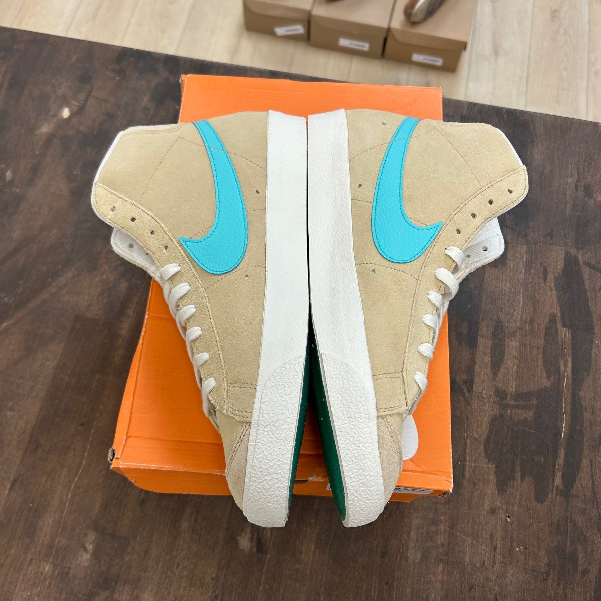 Nike Blazer Mid 77 Desert Ore Light Aqua - Image 3