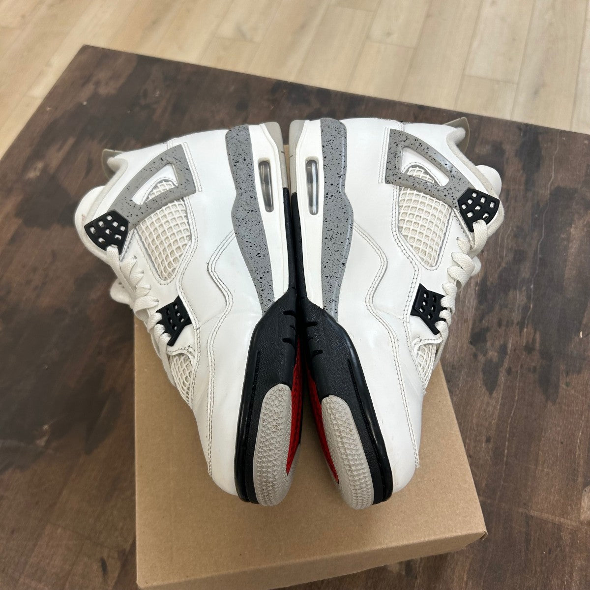 Jordan 4 Retro White Cement (2025) Size 10 (Pre-Owned) - Image 3
