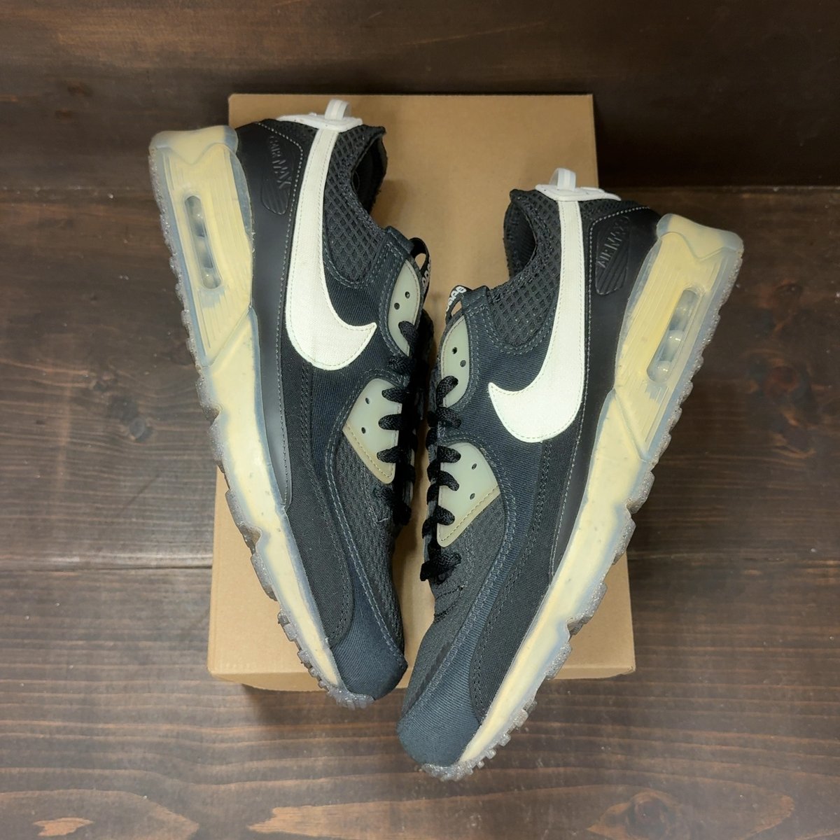 Nike Air Max 90 Terrascape Crater Foam Black White Size 13 (Pre-Owned) - back