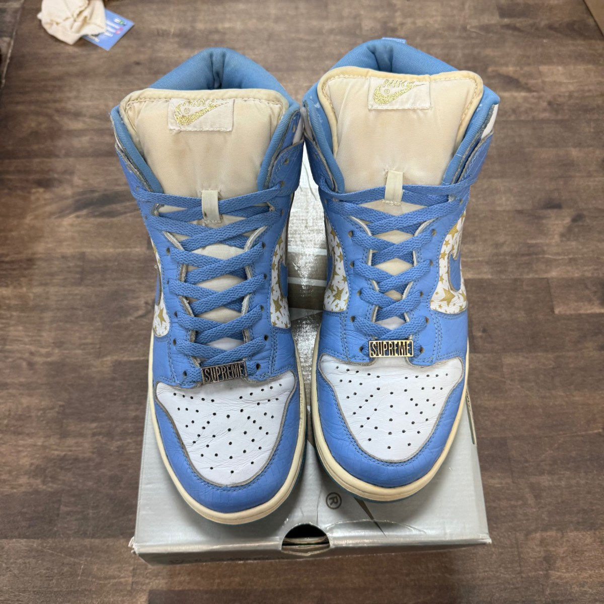 Nike Dunk High Pro SB Supreme Blue Stars - Image 2