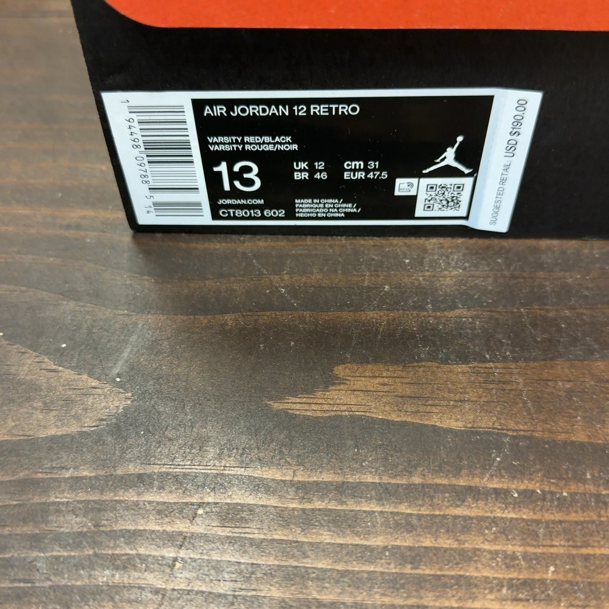 Jordan 12 Retro Reverse Flu Game Size 13 (Pre-Owned) - aux