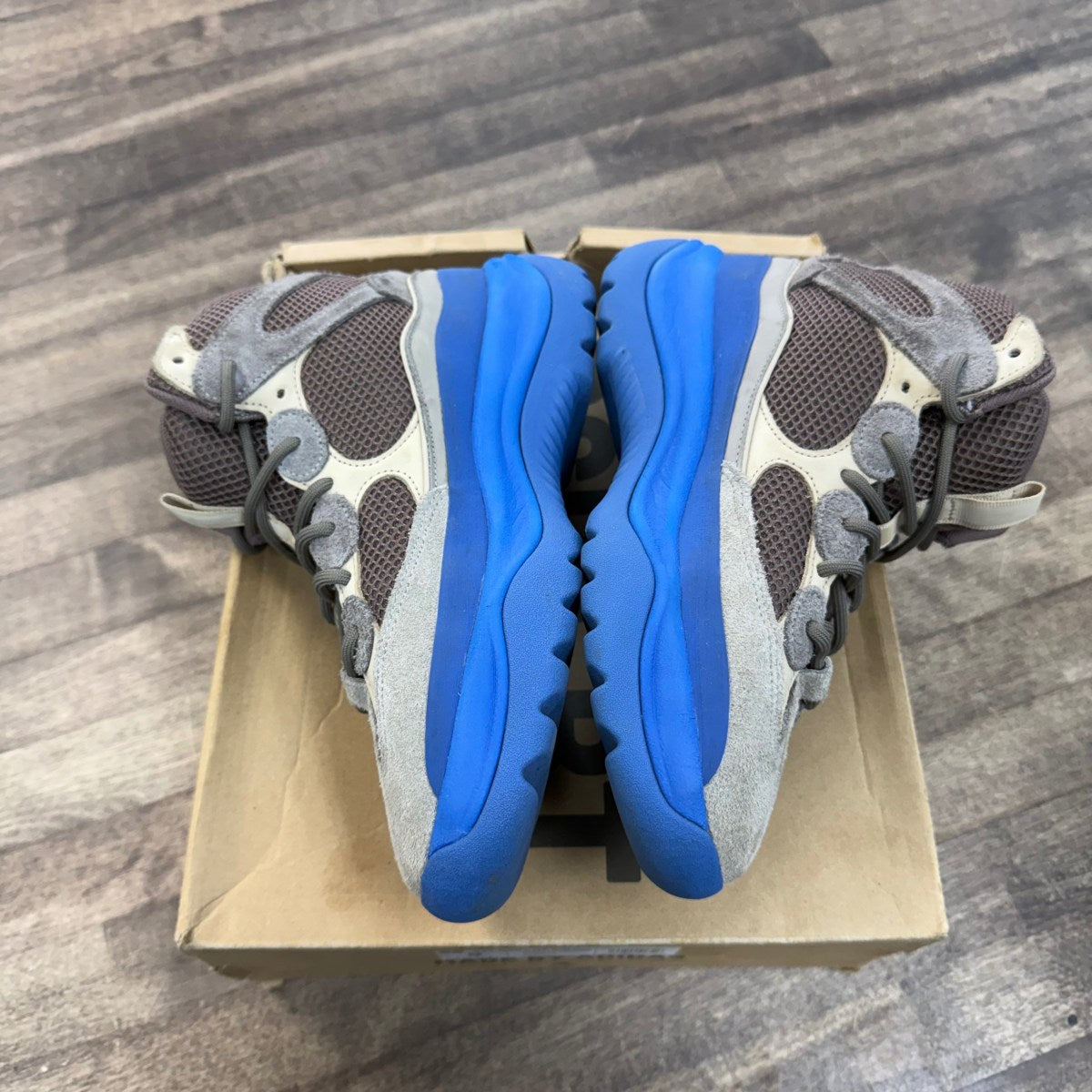 adidas Yeezy Desert Boot Taupe Blue - Image 3