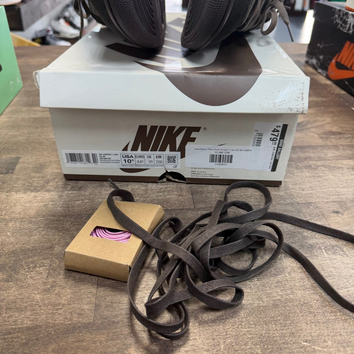 Jordan 1 Retro Low OG SP Travis Scott Velvet Brown - Image 6