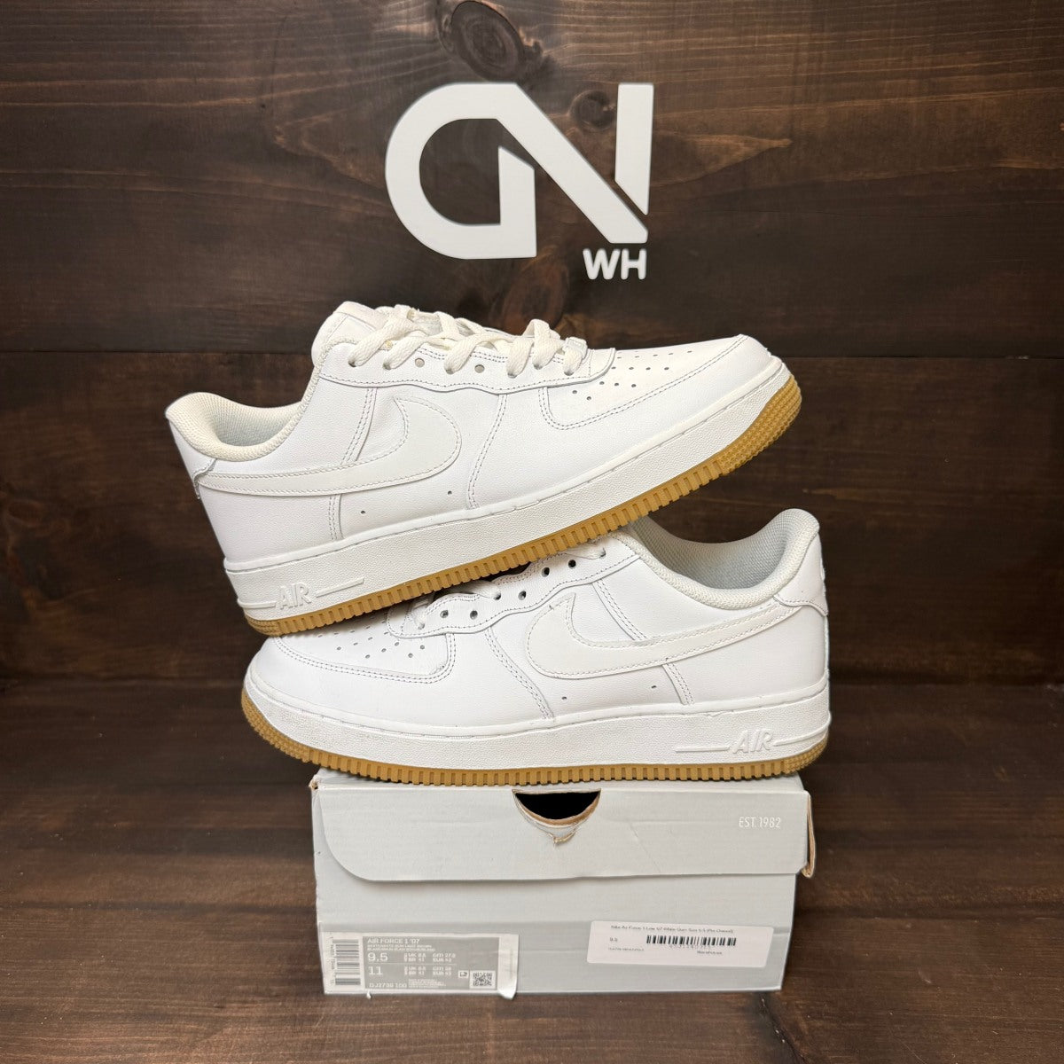 Nike Air Force 1 Low '07 White Gum - Image 1