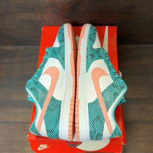 Nike Dunk Low Snakeskin Washed Teal Bleached Coral - Image 6