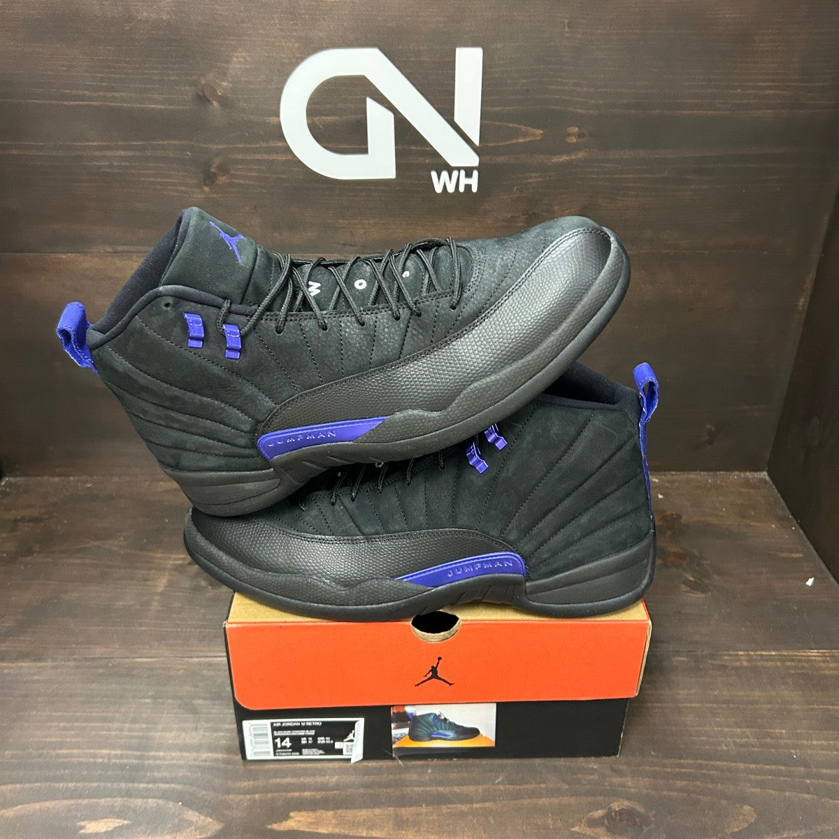 Jordan 12 Retro Black Dark Concord - Image 1