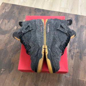 Jordan 4 Retro Levi's Black (GS) (Blank Tag) Size 6Y (Pre-Owned) - Image 3