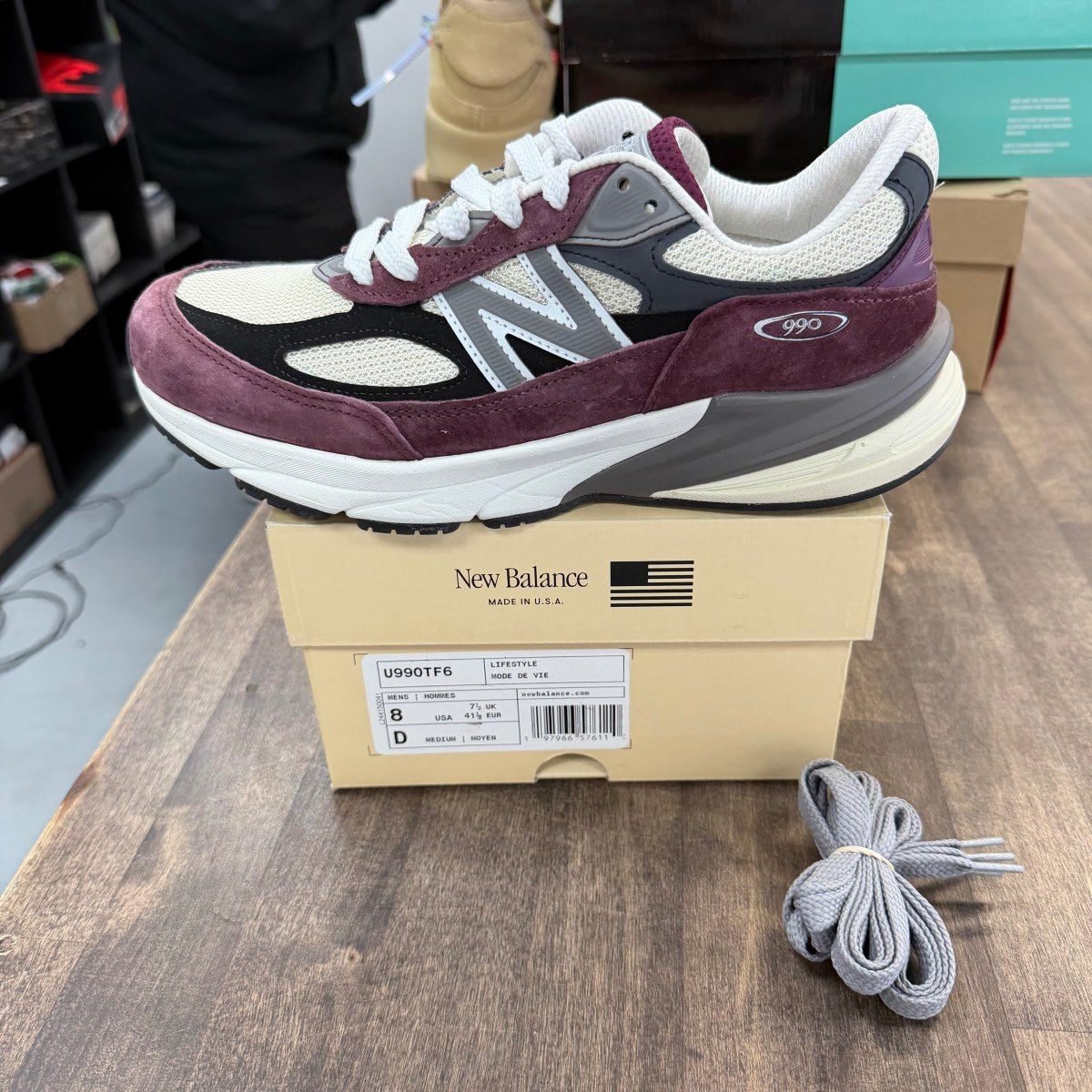 New Balance 990v6 MiUSA Dark Ember Afterglow Size 8 (Moderately Worn Pre-Owned)