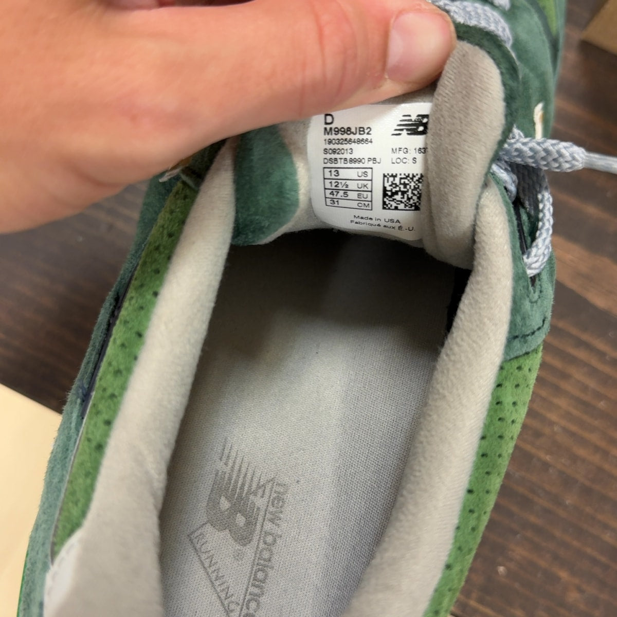 J. Crew x New Balance 998 Made in USA 'Greenback' Size 13 (Pre-Owned) - Image 7