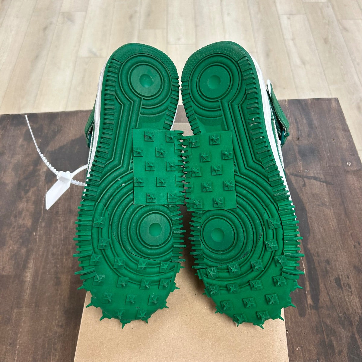 Nike Air Force 1 Mid Off-White Pine Green Size 9.5 (Pre-Owned) - Image 5