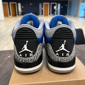 Jordan 3 Retro Varsity Royal Cement Size 11 (Pre-Owned) - Image 4