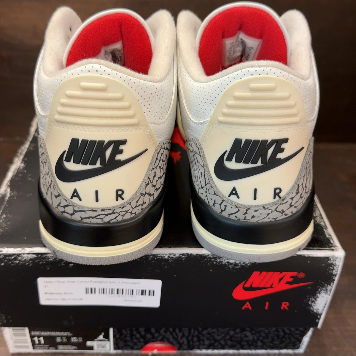 Jordan 3 Retro White Cement Reimagined Size 11 (Pre-Owned) - aux