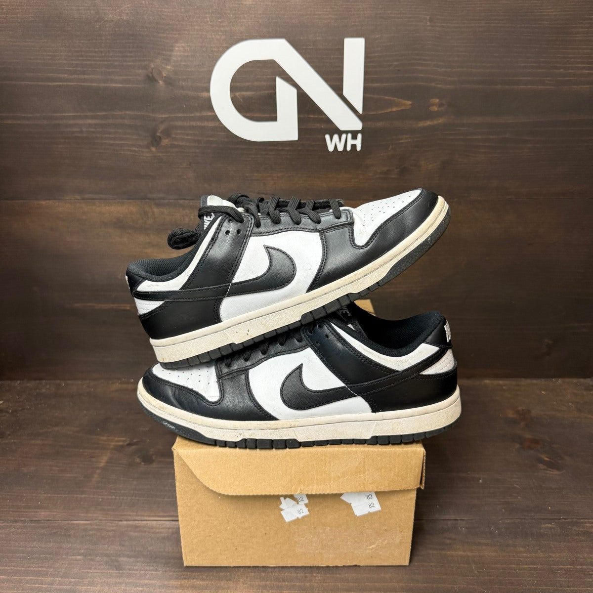 Nike Dunk Low Retro White Black Panda (Women's) Size 9.5W (Pre-Owned) - Image 1