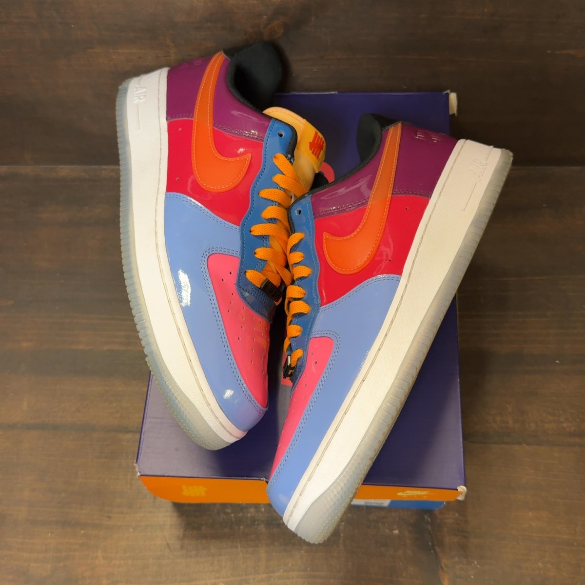Nike Air Force 1 Low SP Undefeated Multi-Patent Total Orange - Image 2