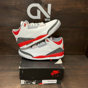 Jordan 3 Retro Fire Red (2022) Size 12 (Pre-Owned) - front