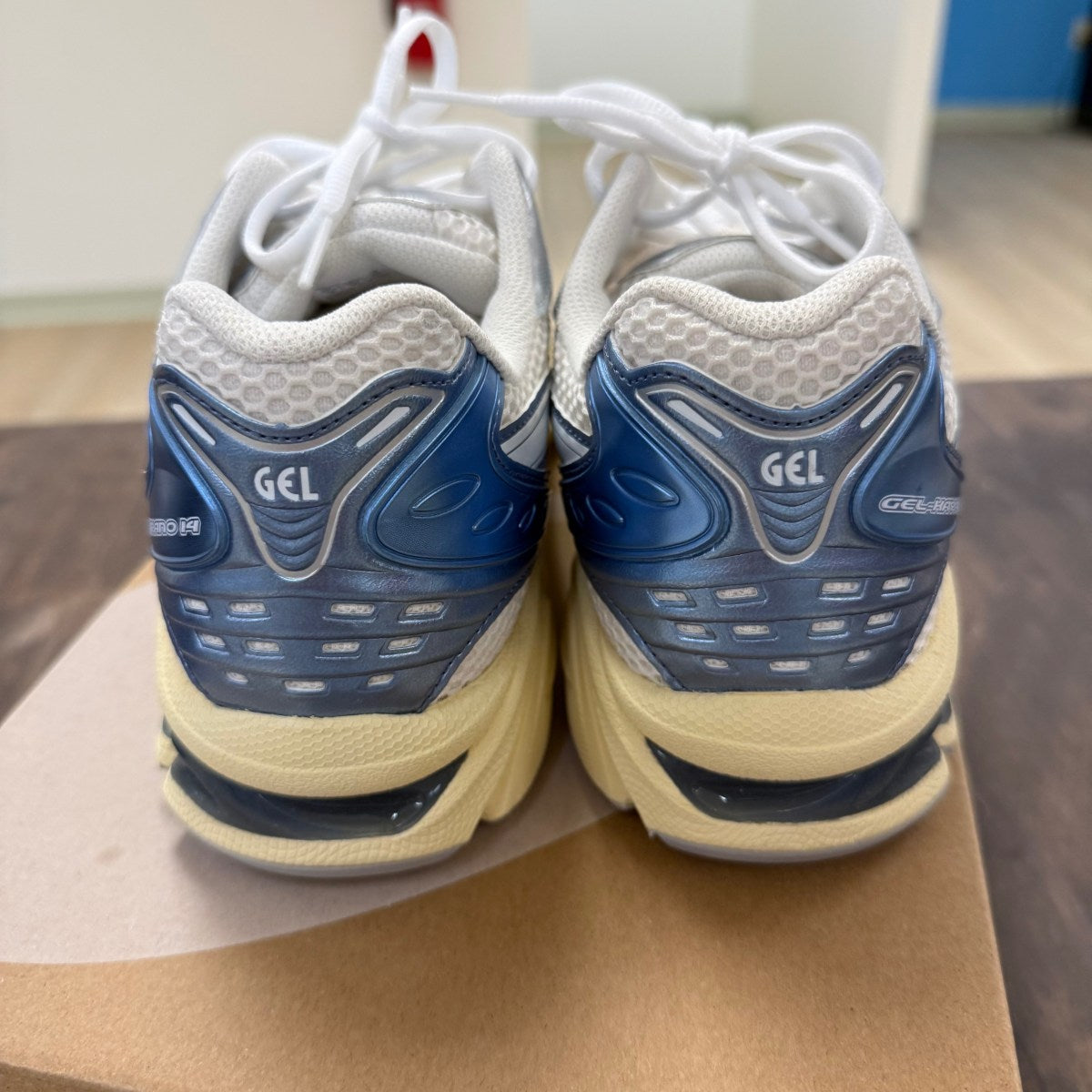 ASICS Gel-Kayano 14 Cream Metallic Blue - Image 3