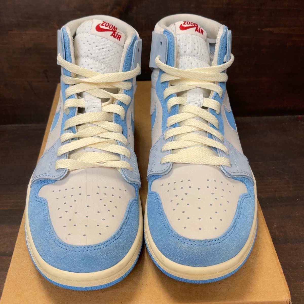 Jordan 1 High Zoom Air CMFT 2 Phantom University Blue (Women's) Size 9W (Pre-Owned) - Image 3