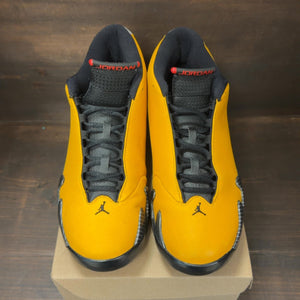 Jordan 14 Retro University Gold Size 10.5 (Pre-Owned) - Image 3