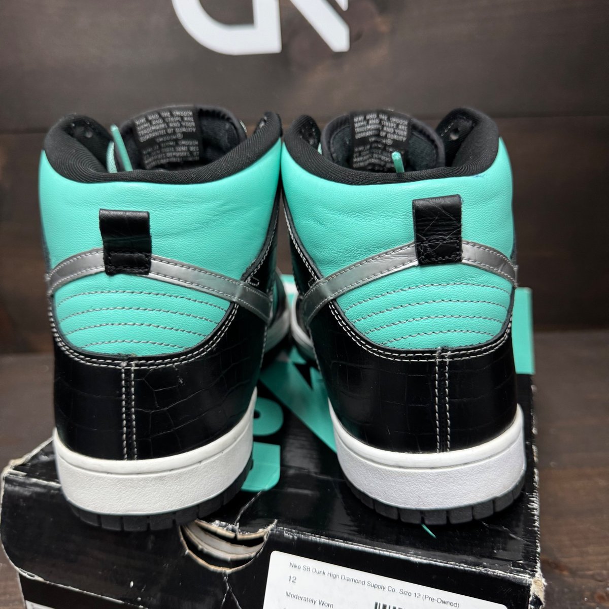 Nike SB Dunk High Diamond Supply Co. Size 12 (Pre-Owned) - sole